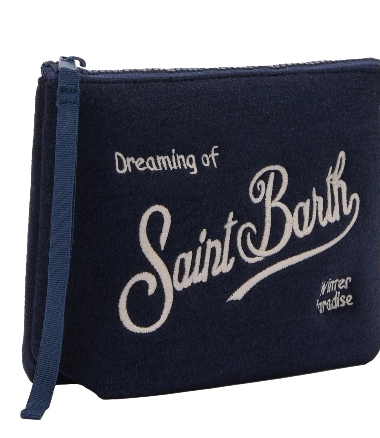 Mc2 Saint Barth Pochette Aline Woll Blu Unisex