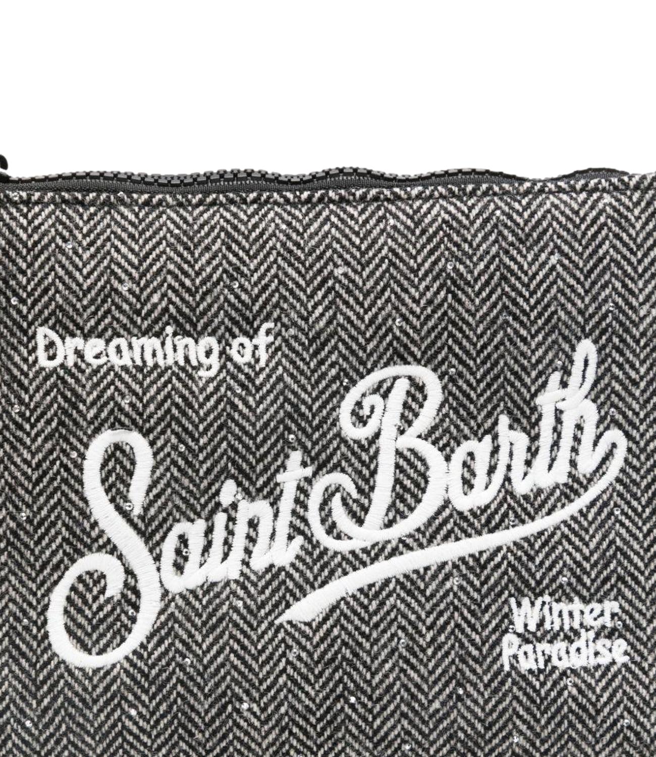 Mc2 Saint Barth Pochette Aline Spigato Grigio Donna