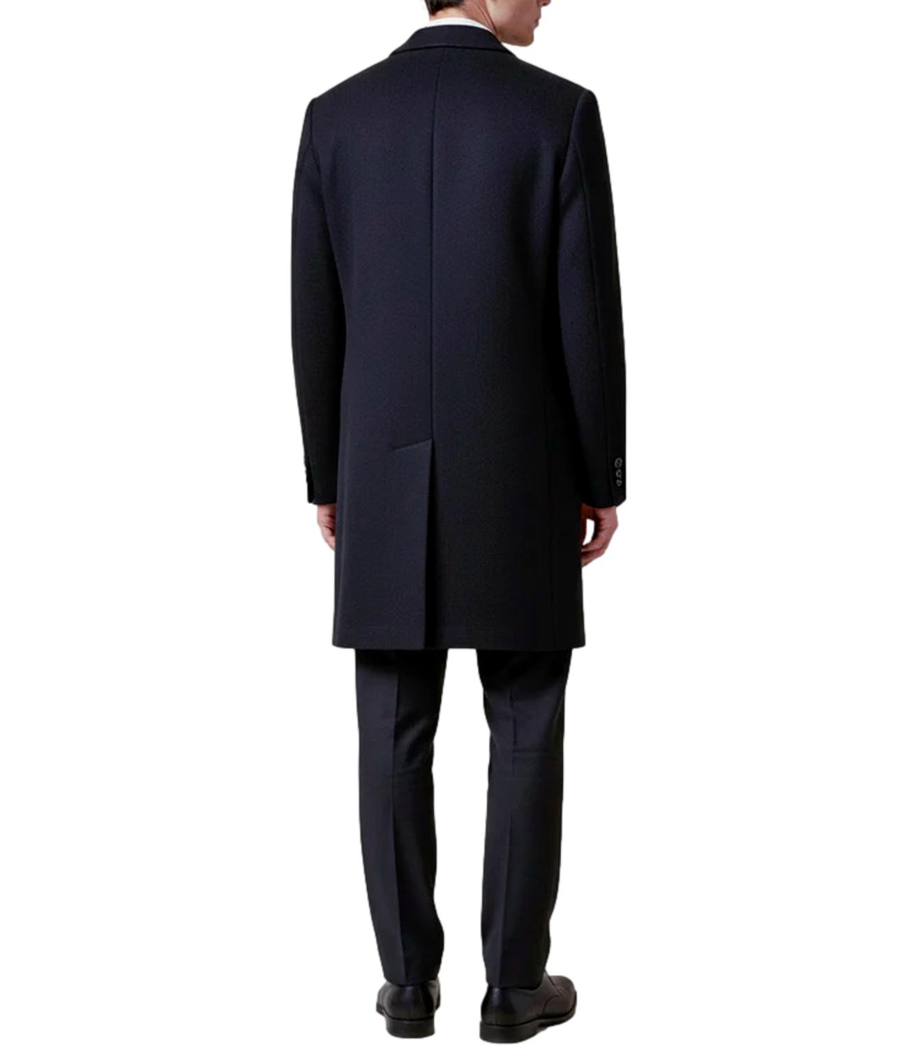 Cappotto denver tre bottoni nero