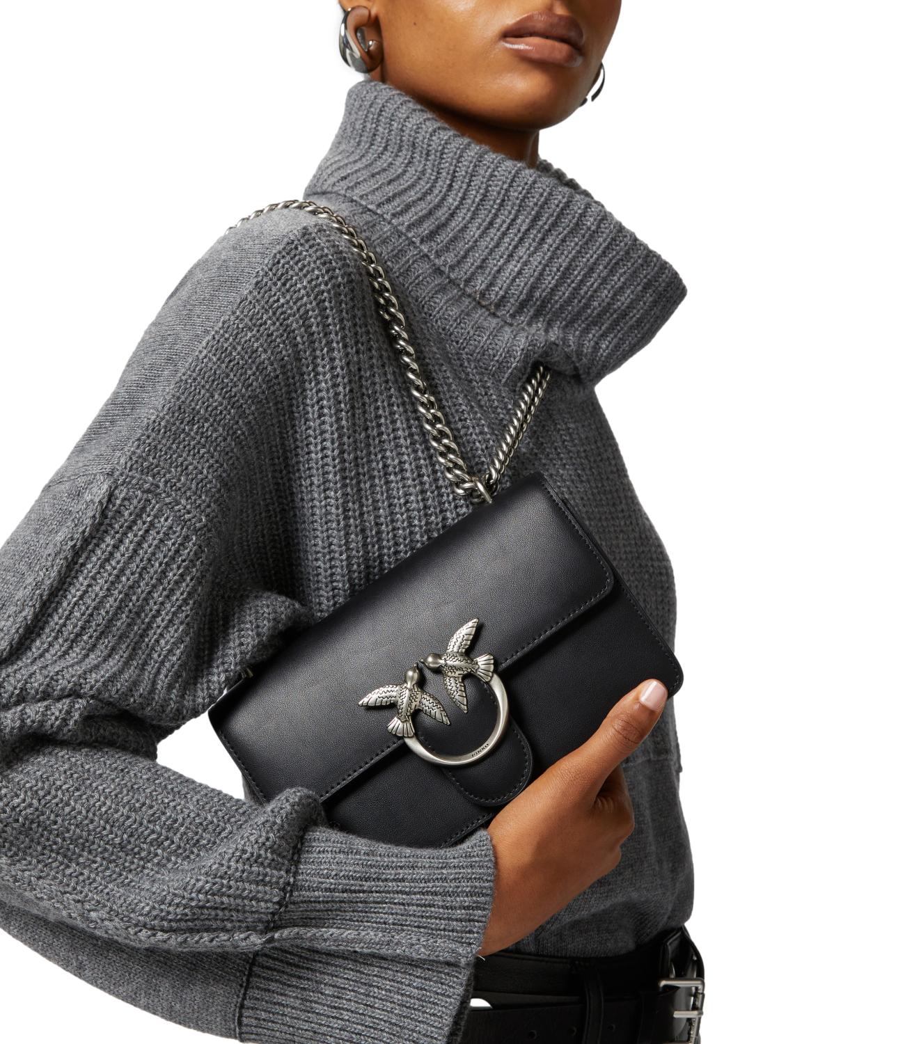 Mini Love Bag One Simply nera e silver