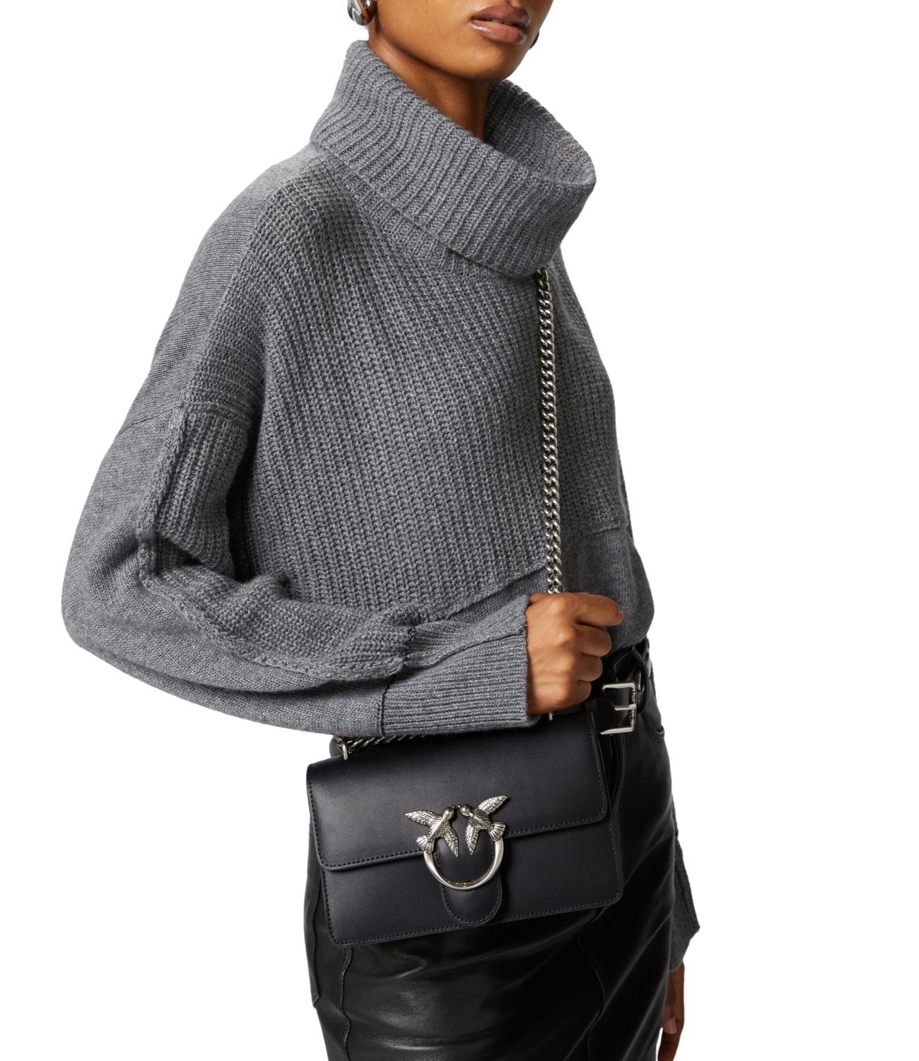 Mini Love Bag One Simply nera e silver