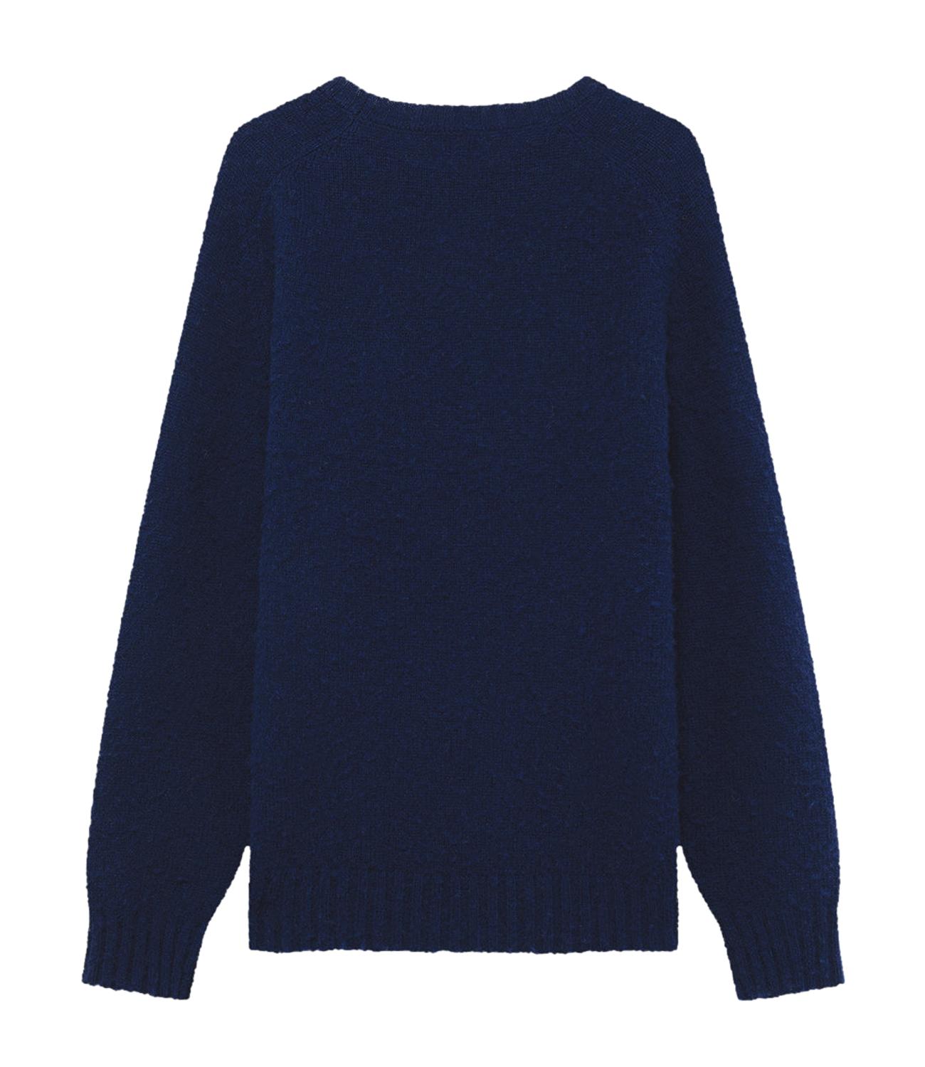 shetland wool blue navy