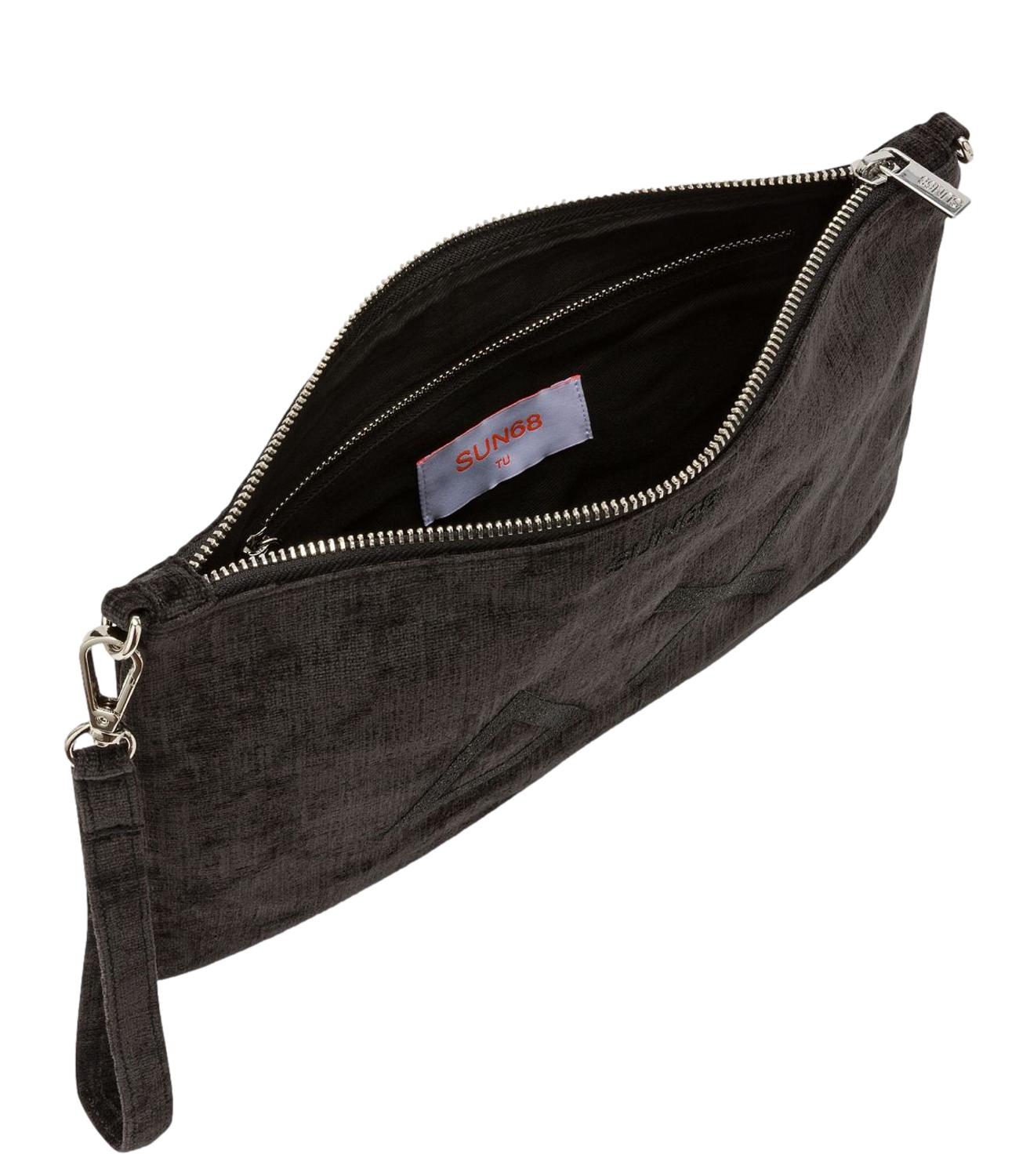 Sun68 Pochette Velvet Nero Donna