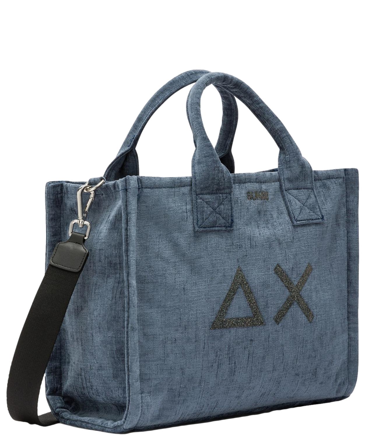 Sun68 Borsa CALI MIDI BACK VELVET Avio Donna