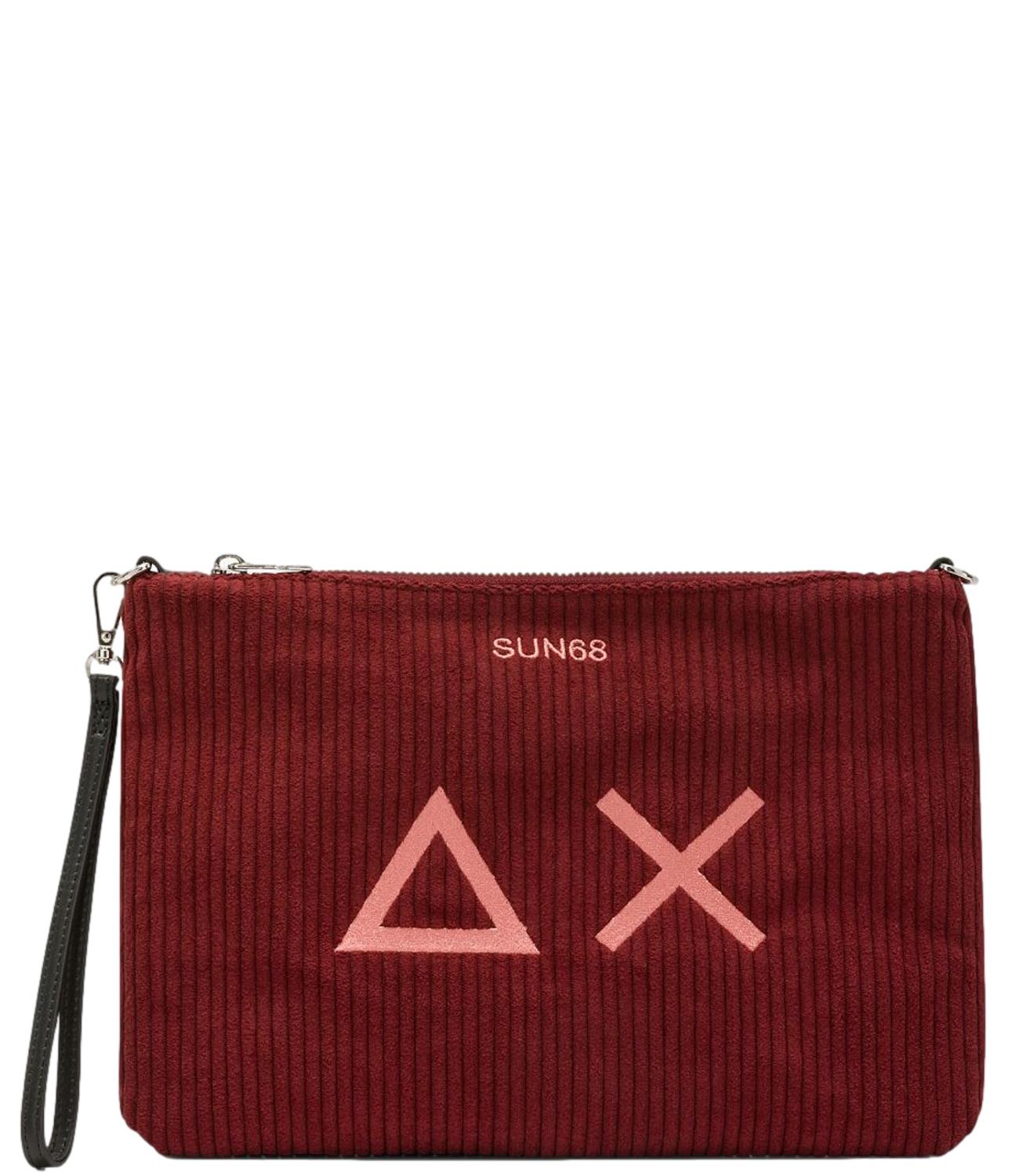 Sun68 Pochette CORDUROY Bordeaux Donna