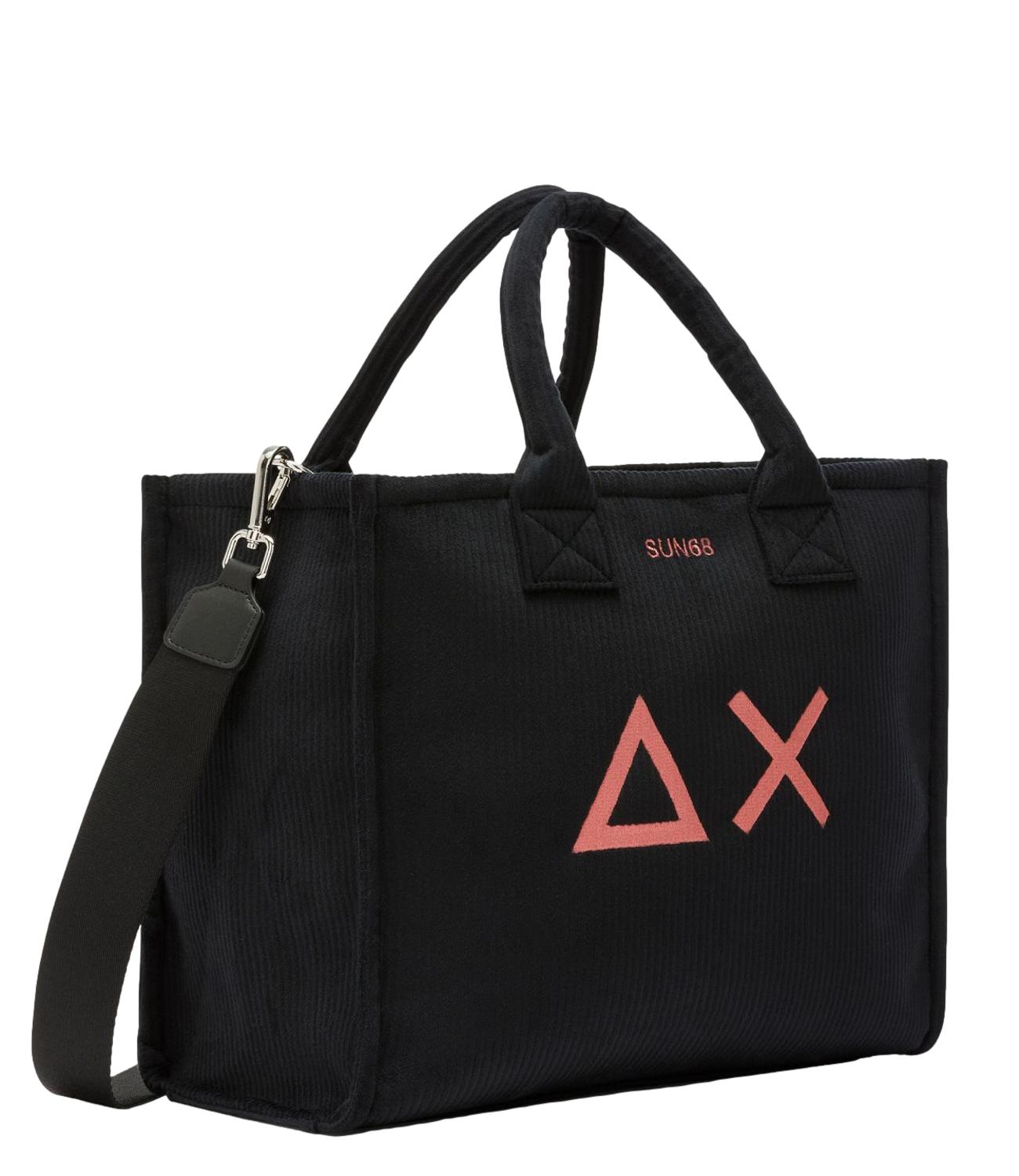 Sun68 CALI MIDI BAG CORDUROY Nero Donna