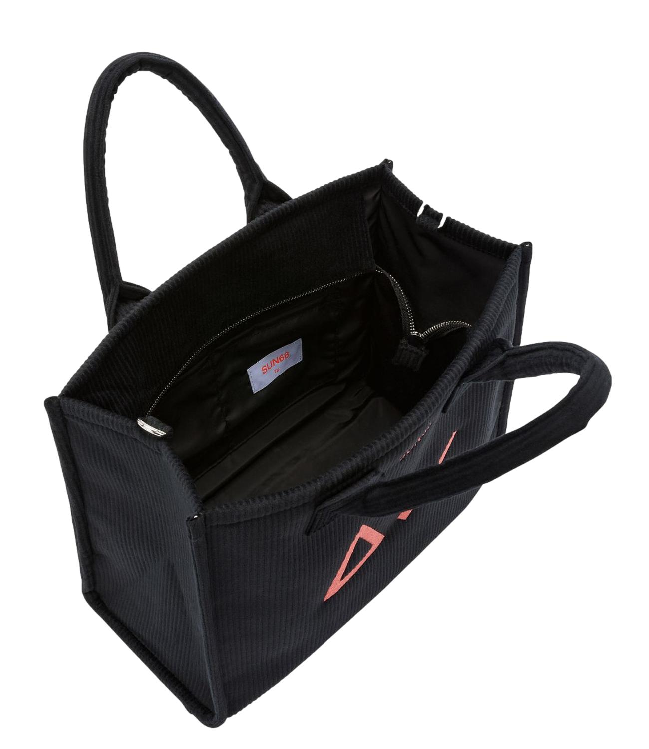 Sun68 CALI MIDI BAG CORDUROY Nero Donna