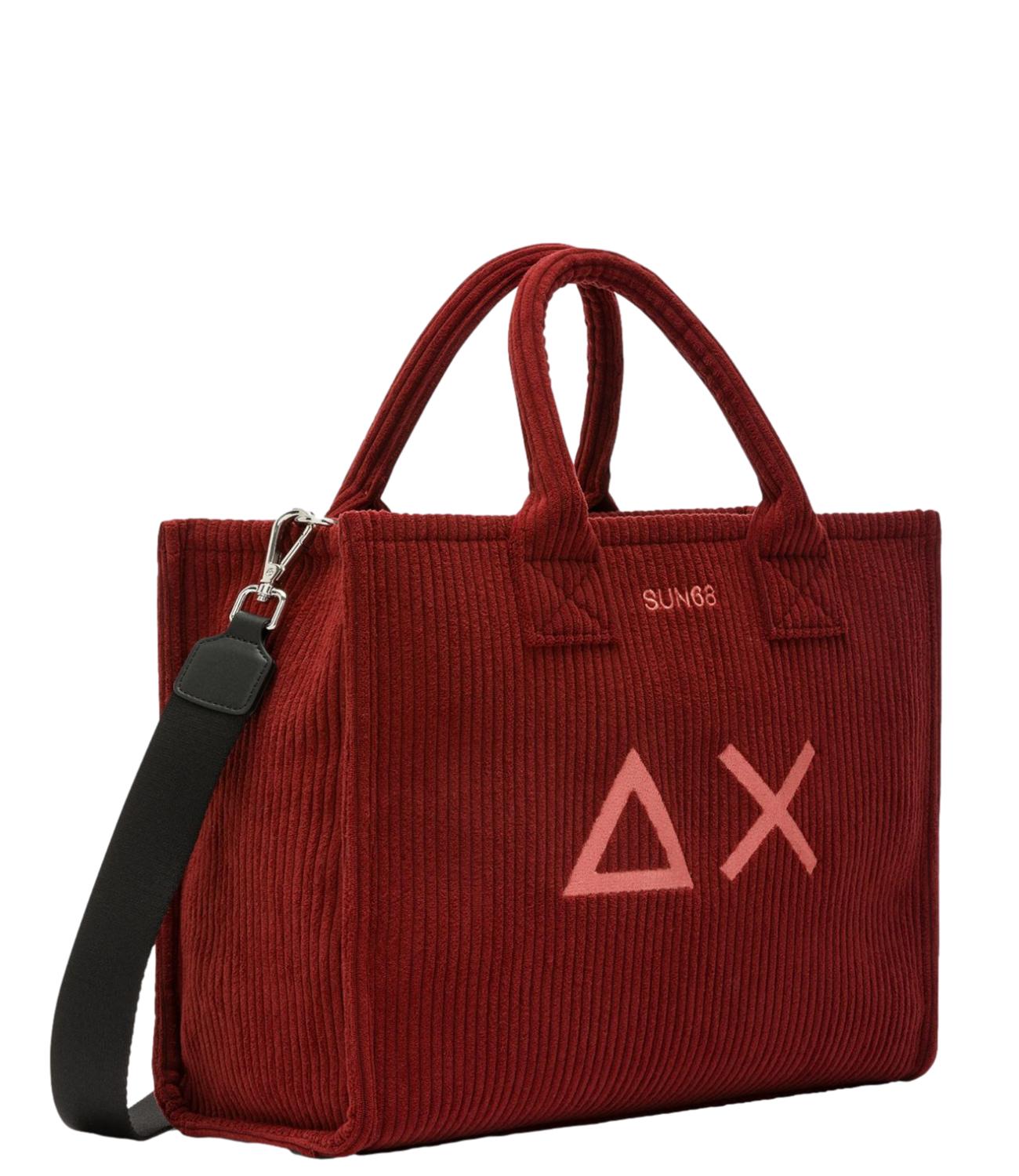 Sun68 CALI MIDI BAG CORDUROY Bordeaux Donna