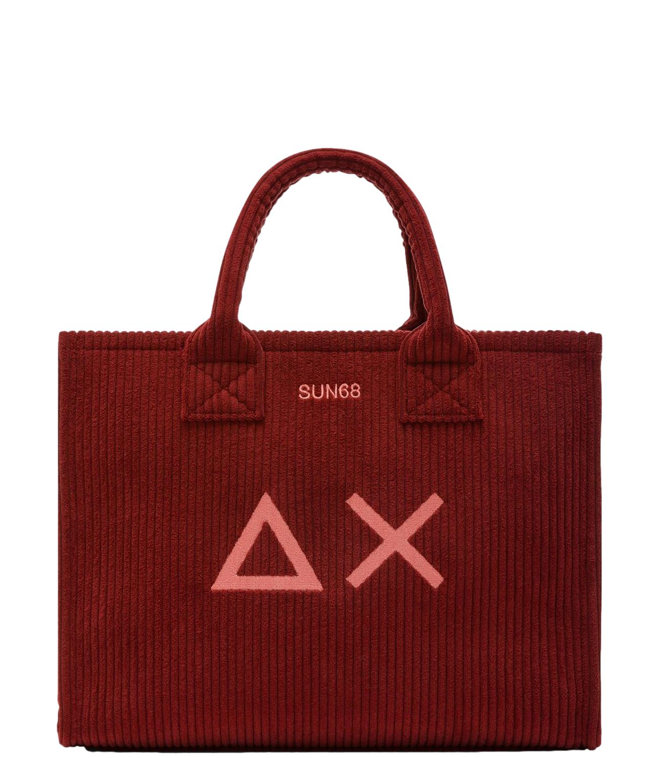 Sun68 CALI MIDI BAG CORDUROY Bordeaux Donna
