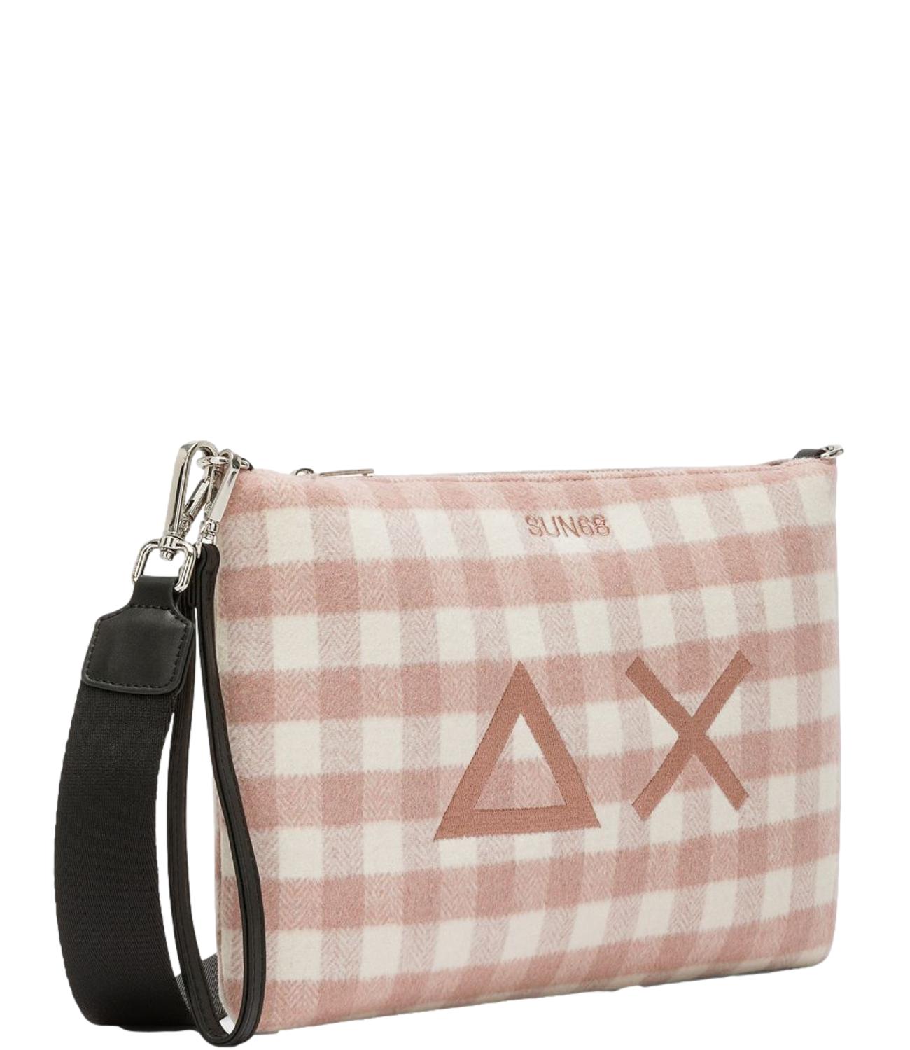 Sun68 POCHETTE TARTAN Rosa Donna