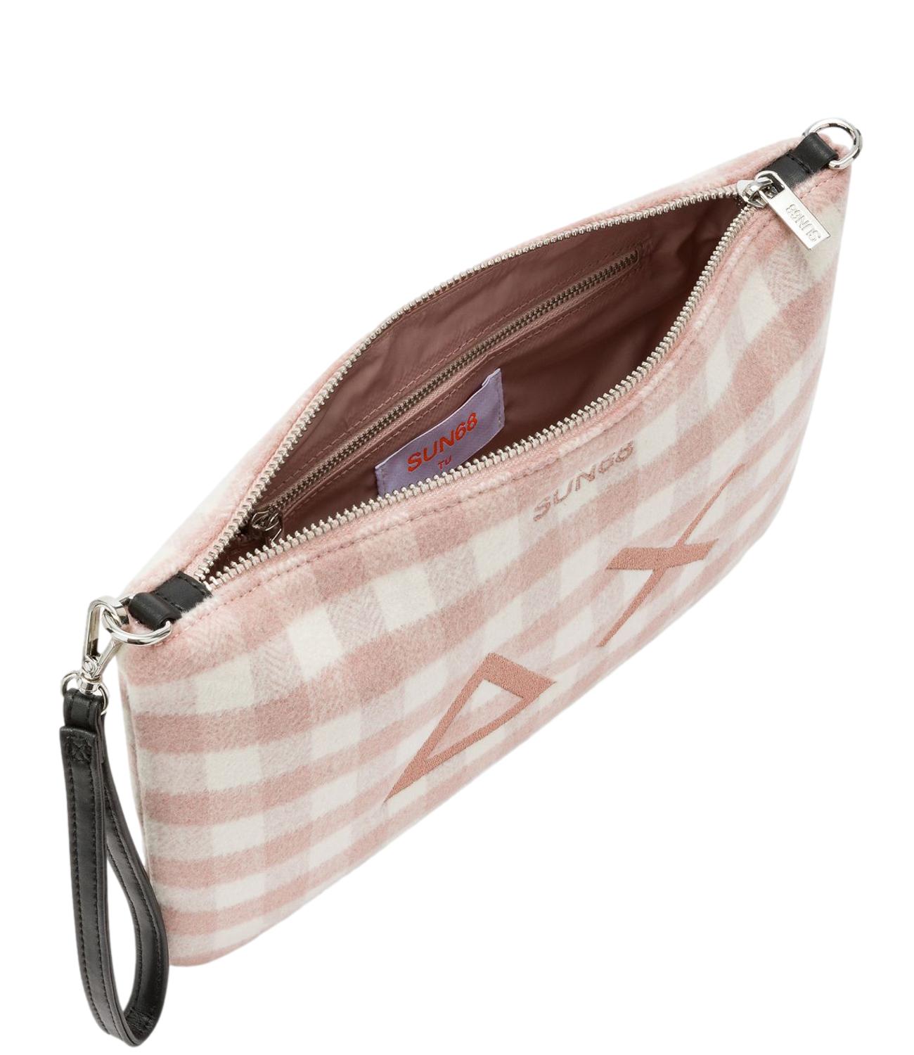Sun68 POCHETTE TARTAN Rosa Donna