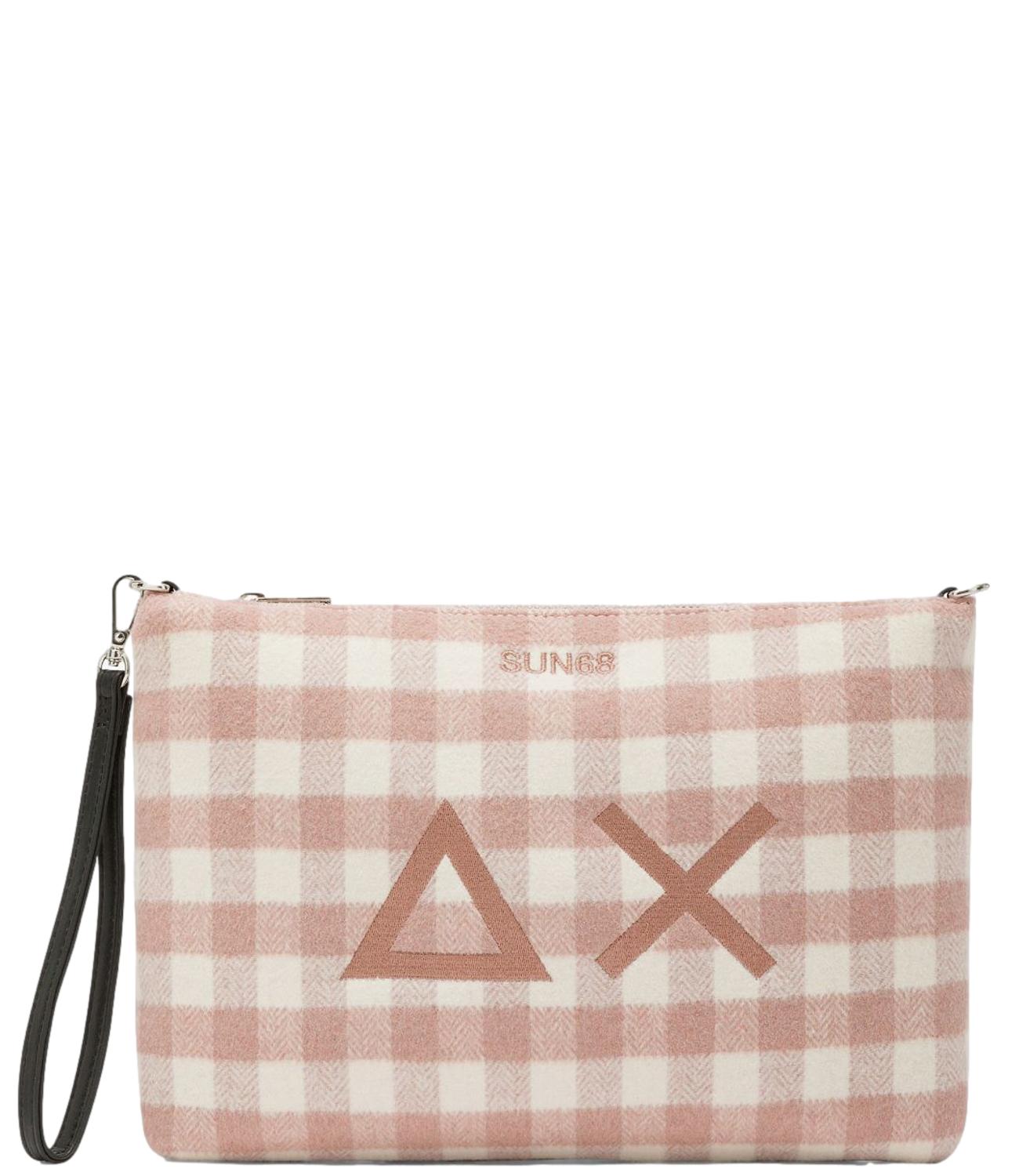 Sun68 POCHETTE TARTAN Rosa Donna