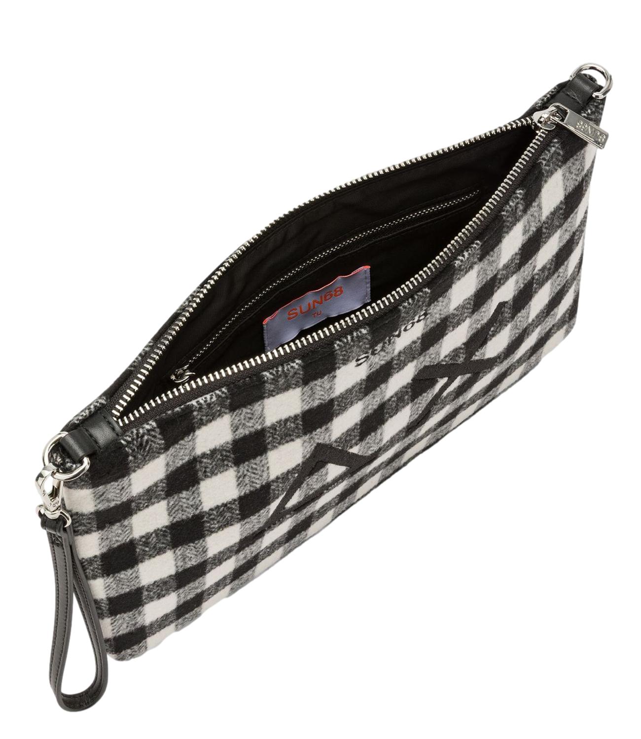 Sun68 POCHETTE TARTAN Nero Donna