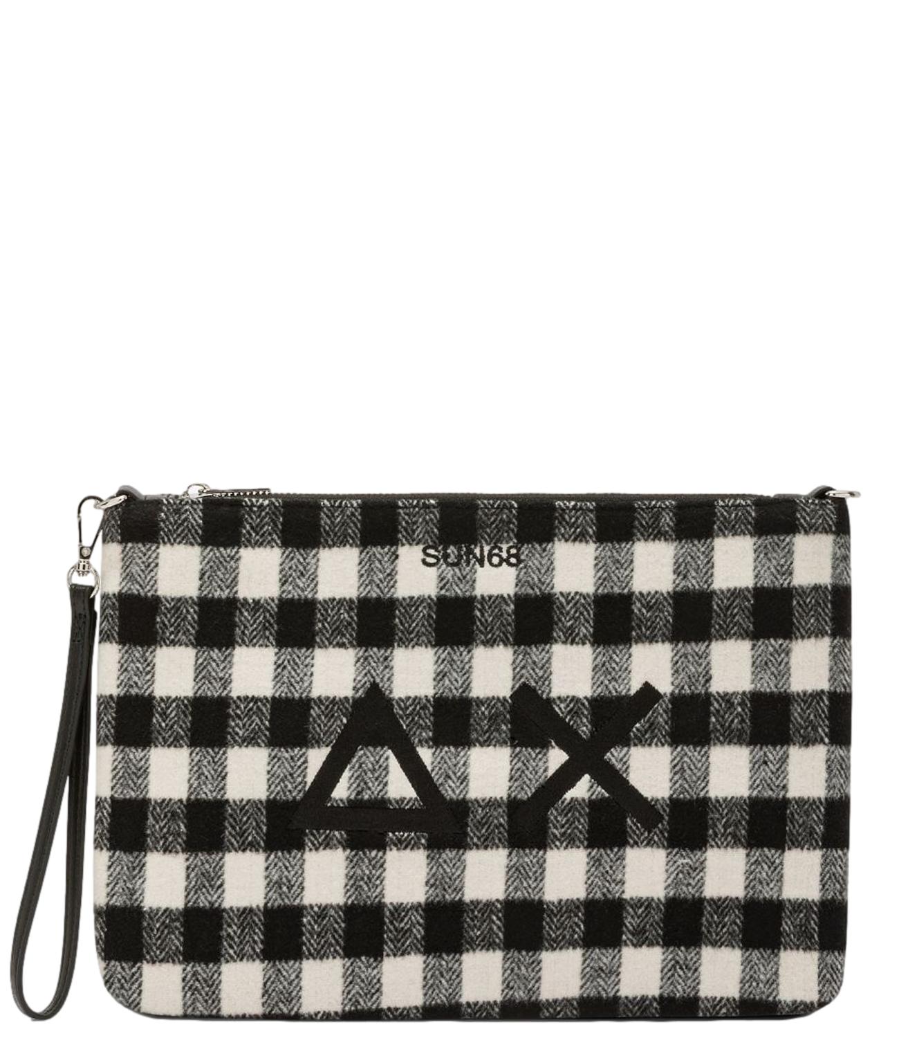 Sun68 POCHETTE TARTAN Nero Donna