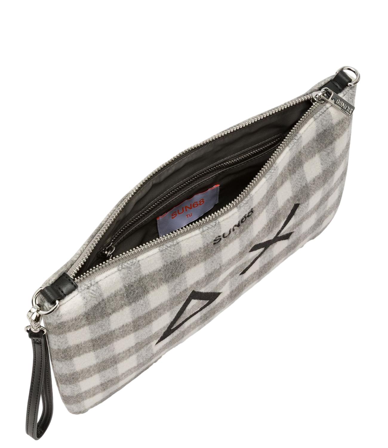 Sun68 POCHETTE TARTAN Grigio Medio Donna