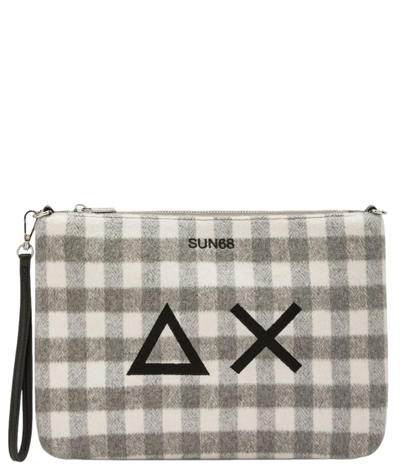Sun68 POCHETTE TARTAN Grigio Medio Donna