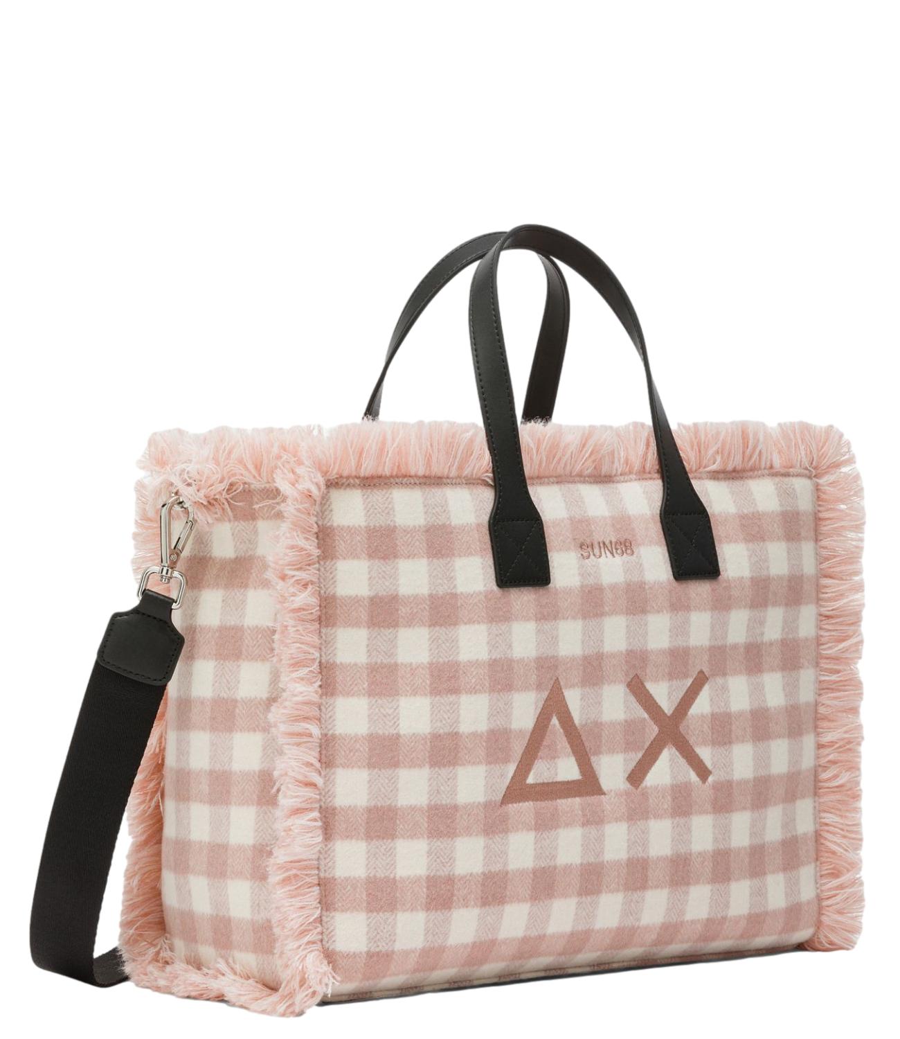 Sun68 CALI MIDI BAG TARTAN Rosa Donna