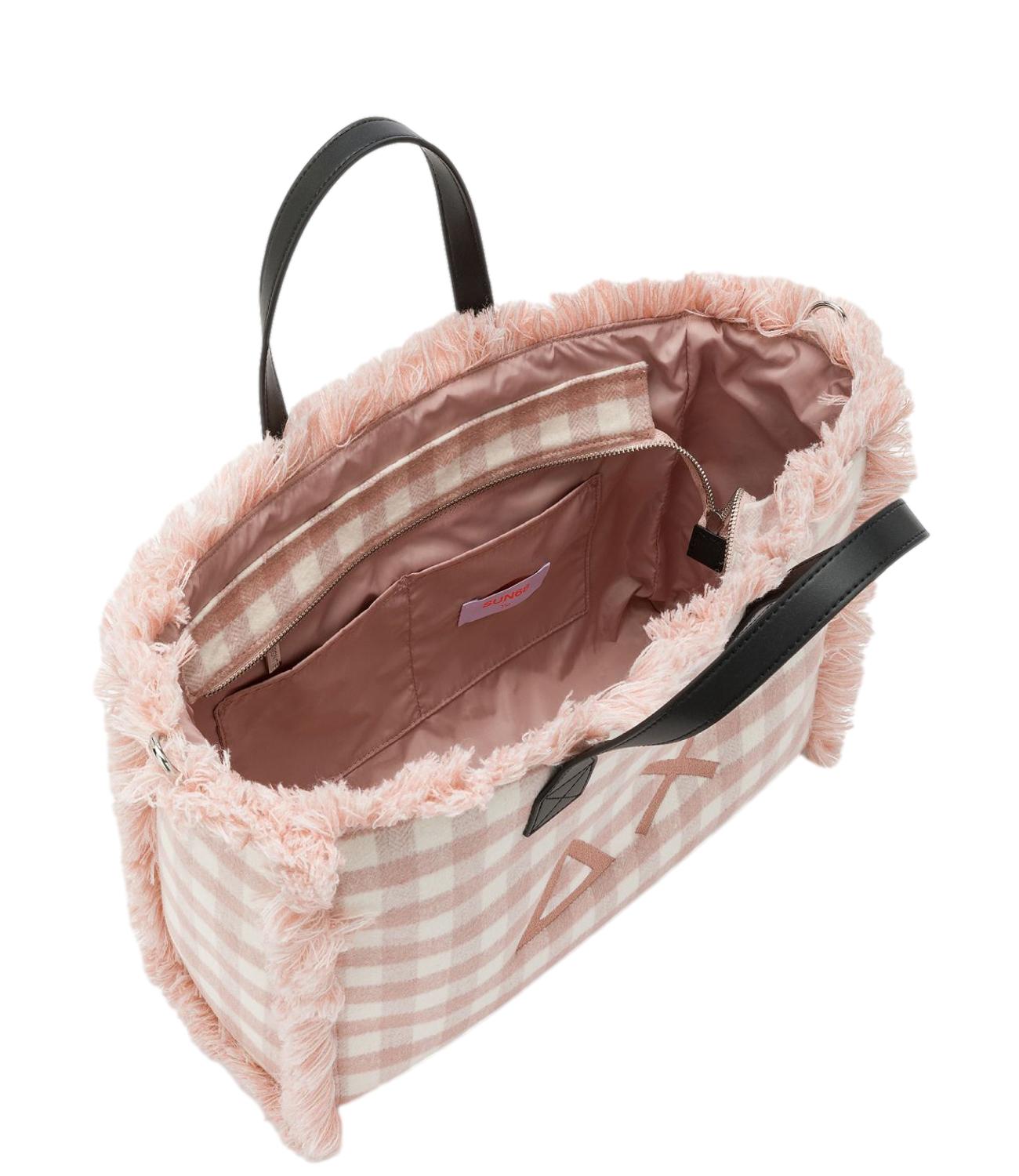 Sun68 CALI MIDI BAG TARTAN Rosa Donna