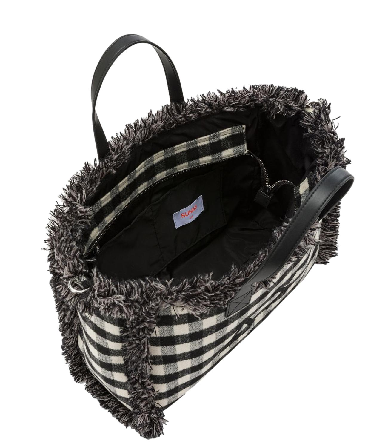 Sun68 CALI MIDI BAG TARTAN Nero Donna