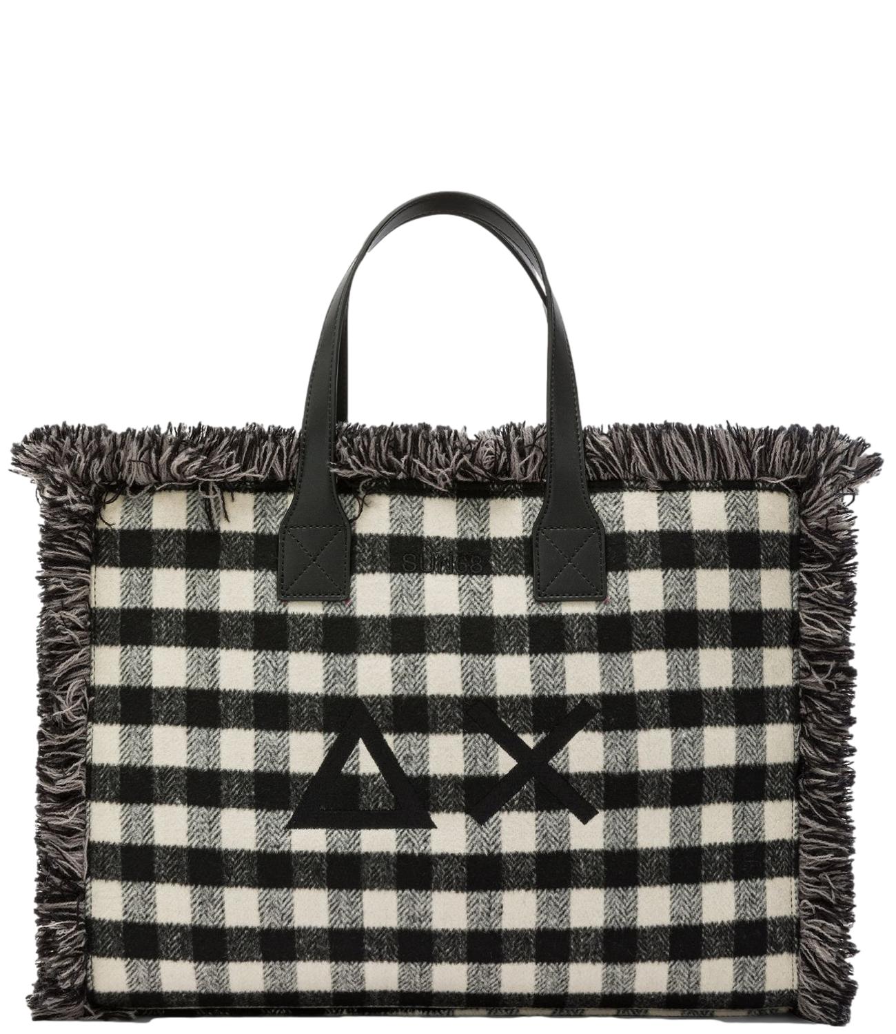 Sun68 CALI MIDI BAG TARTAN Nero Donna