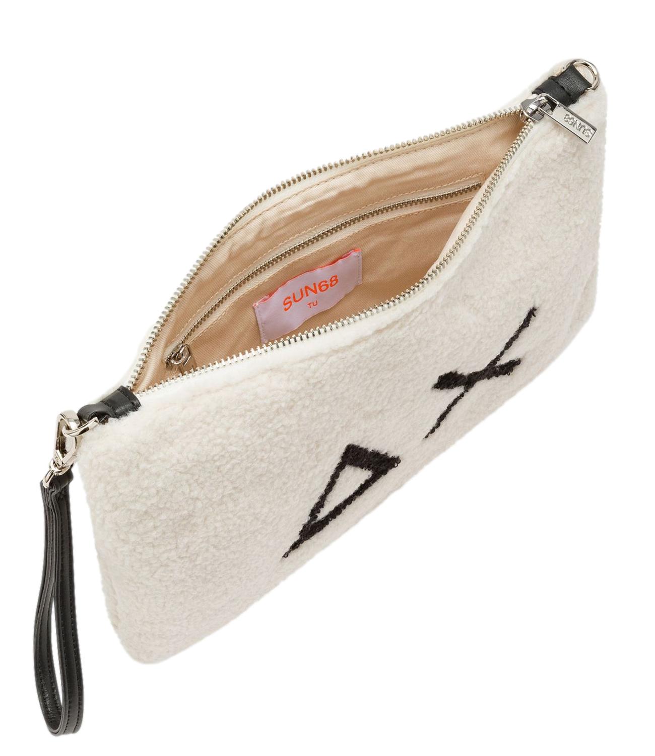 Sun68 POCHETTE TEDDY Bianco Panna Donna