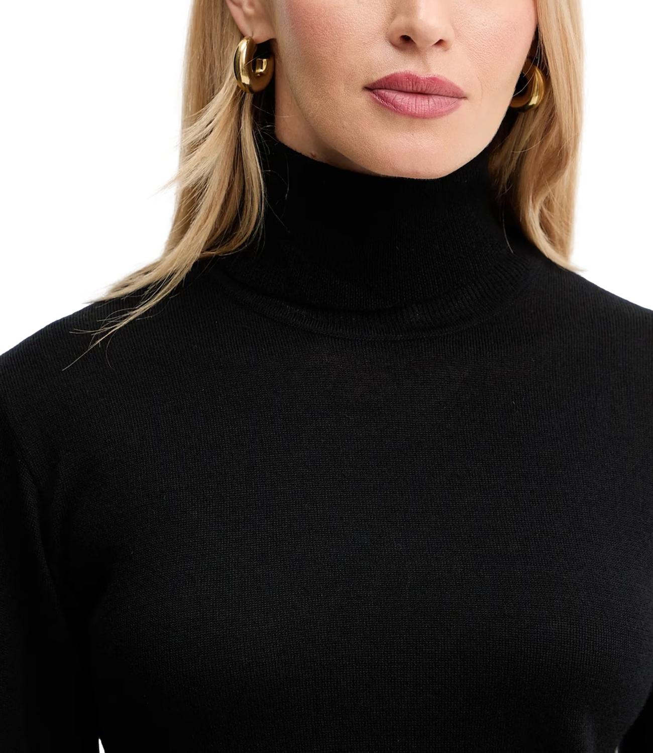 Twinset Maglia Dolcevita Nero Donna