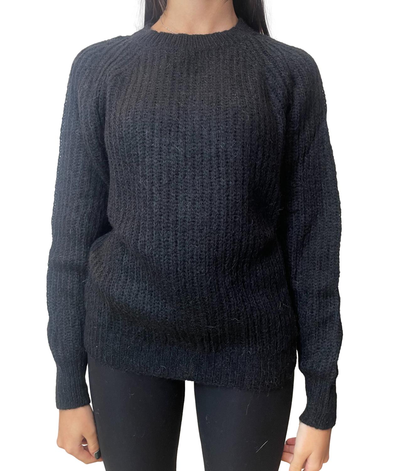 VICOLO maglia nera donna