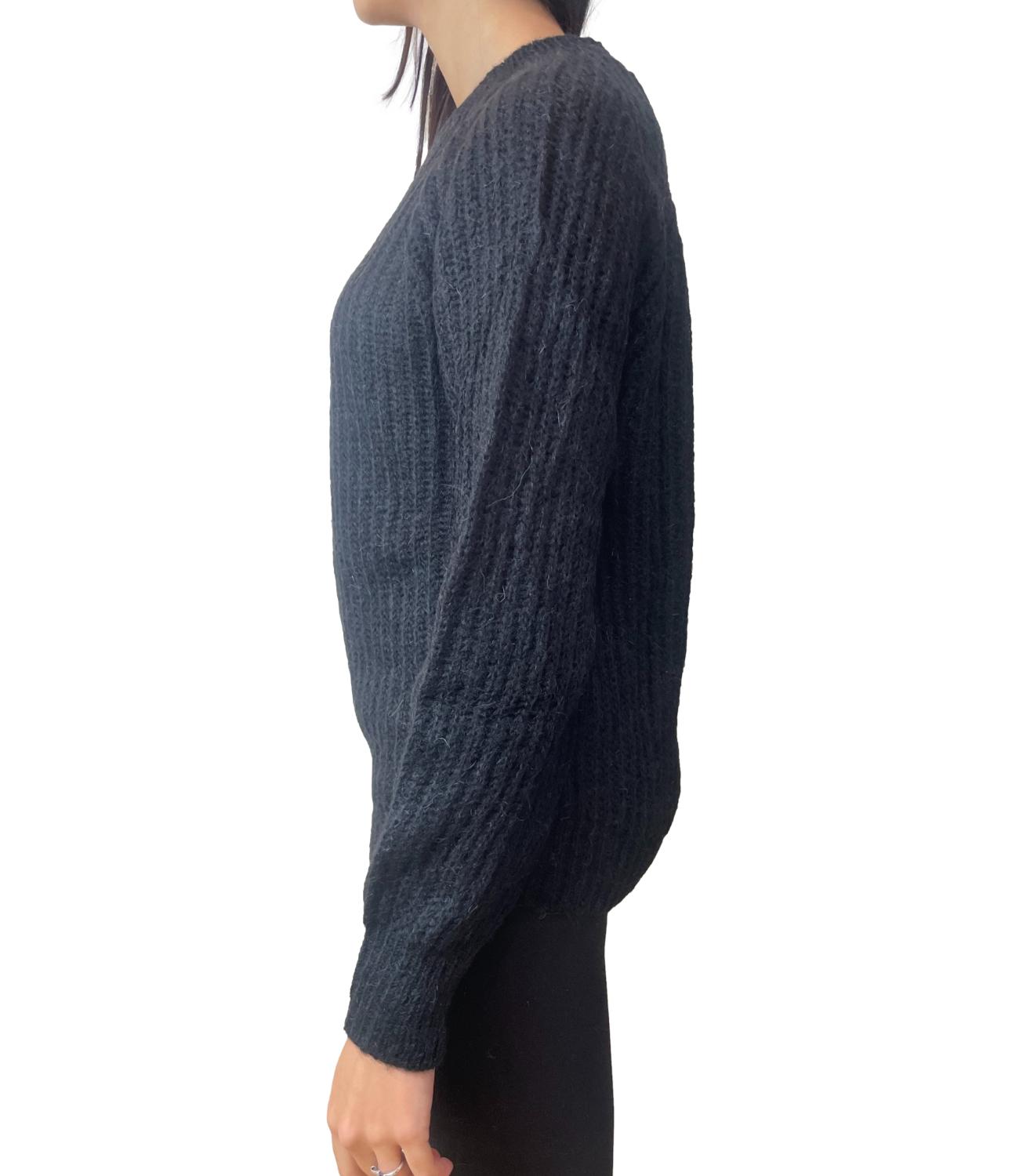 VICOLO maglia nera donna
