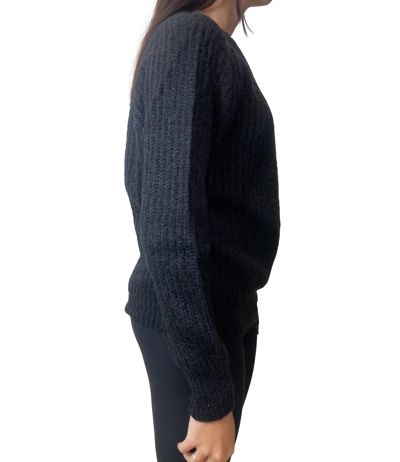 VICOLO maglia nera donna