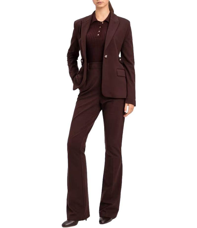 Actitude Twinset Pantalone da Donna - Chocolate Plum - 262ap2521