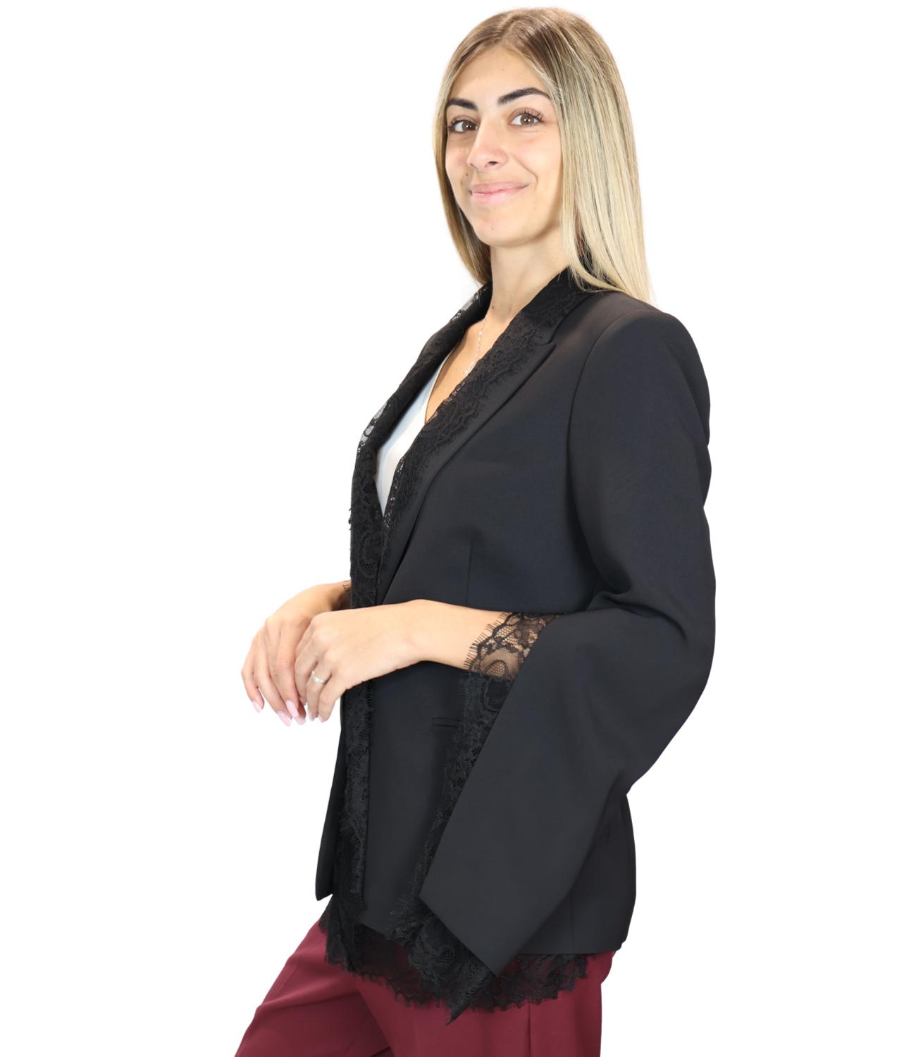 Actitude Twinset Blazer da Donna - Nero - 262at2070