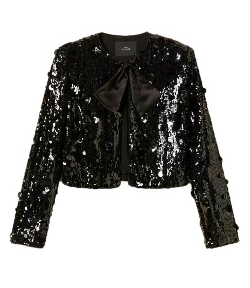 Actitude Twinset Giacca da Donna - Nero - 262at2110