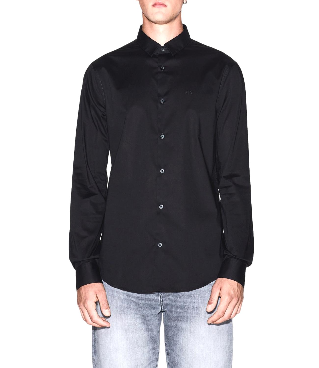 Armani Exchange Camicia da Uomo - Black - 8nzc31zn28z