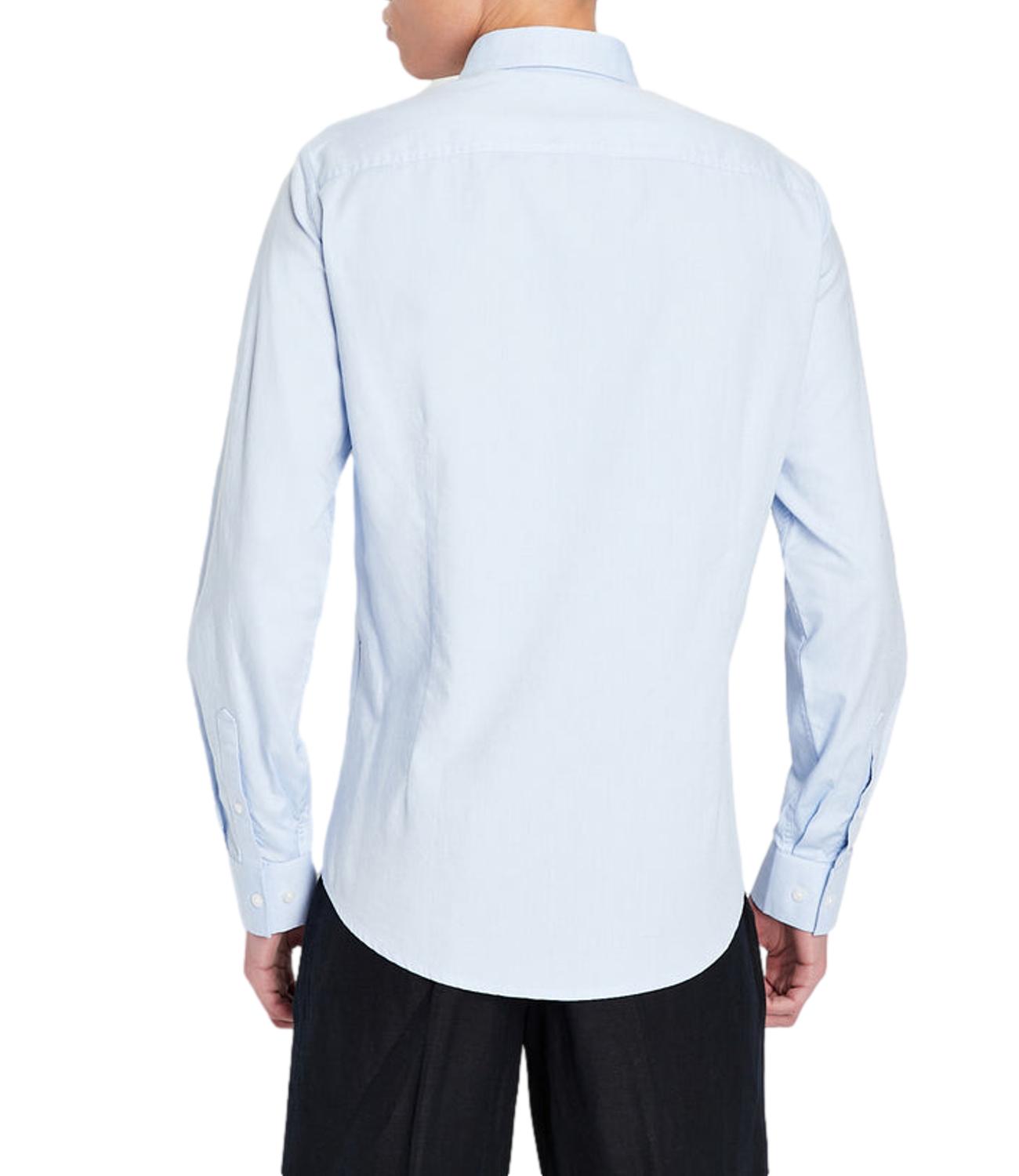 Armani Exchange Camicia da Uomo - Light Blue Oxford/7b - 8nzcgbz8anz