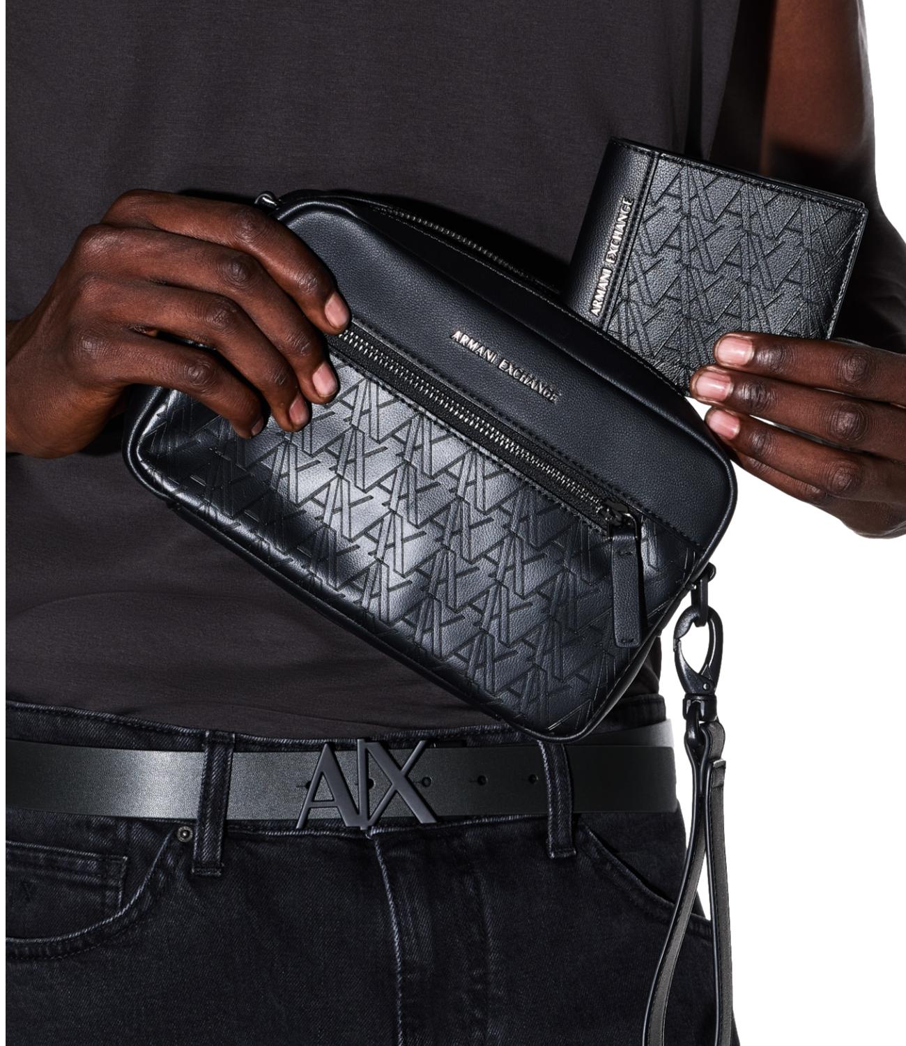 Armani Exchange Portafogli da Uomo - Black - Xm000168af26662