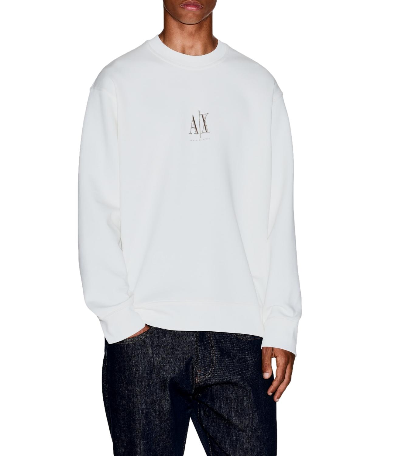 Armani Exchange Felpa da Uomo - Off White - Xm000368af10818