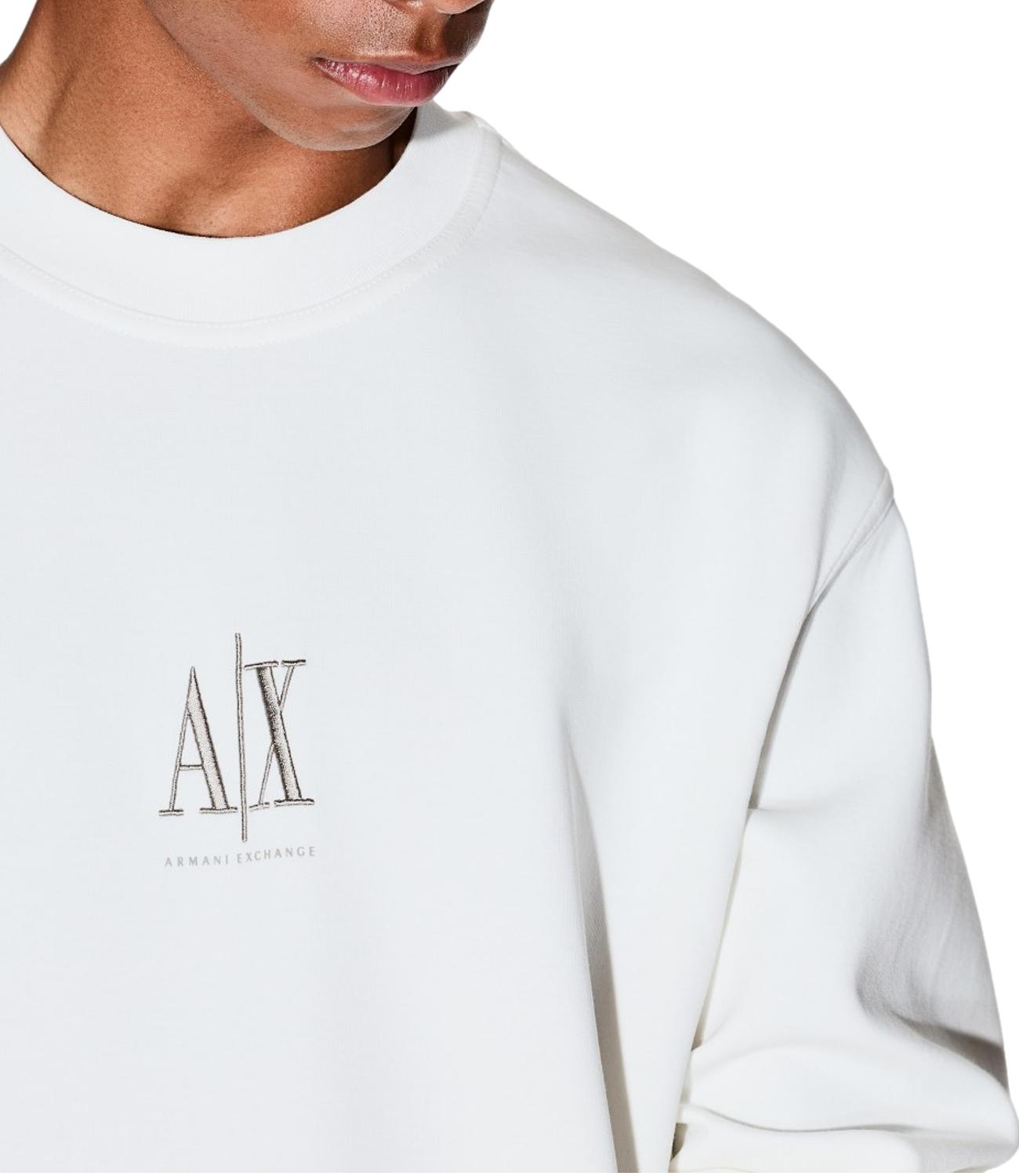 Armani Exchange Felpa da Uomo - Off White - Xm000368af10818