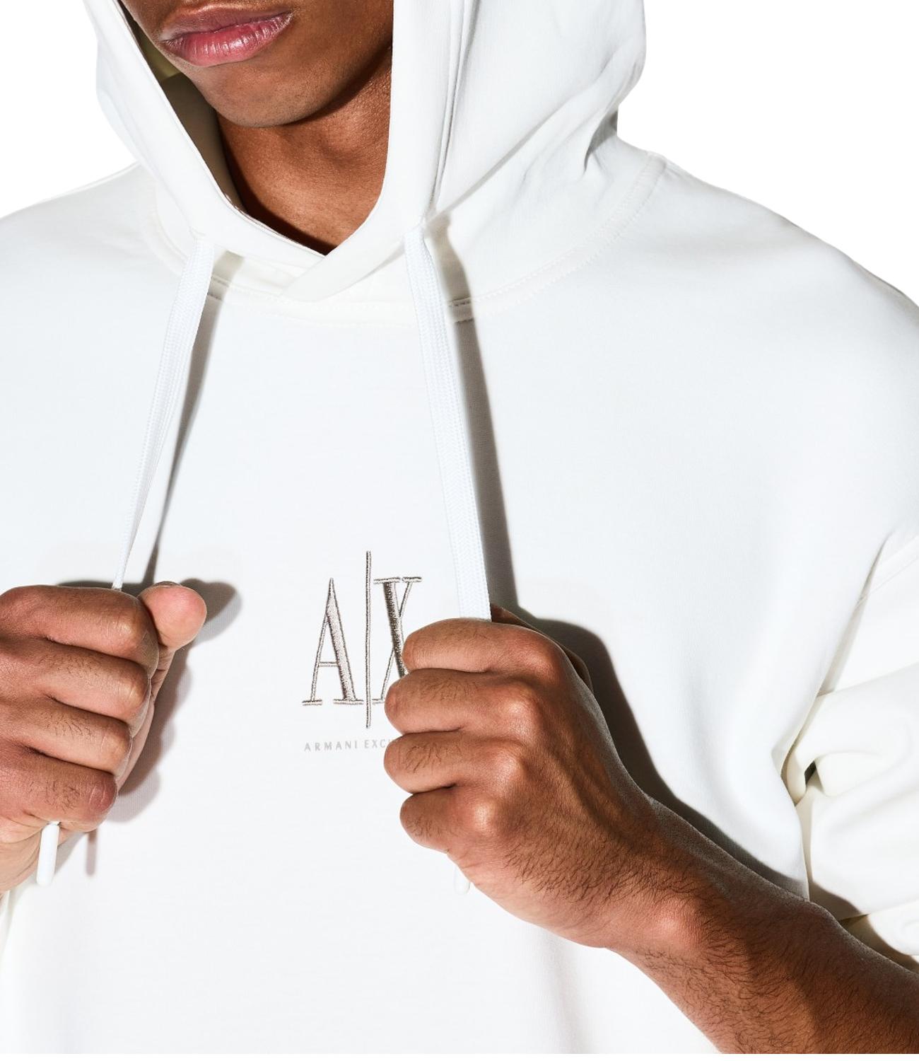 Armani Exchange Felpa da Uomo - Off White - Xm000369af10818
