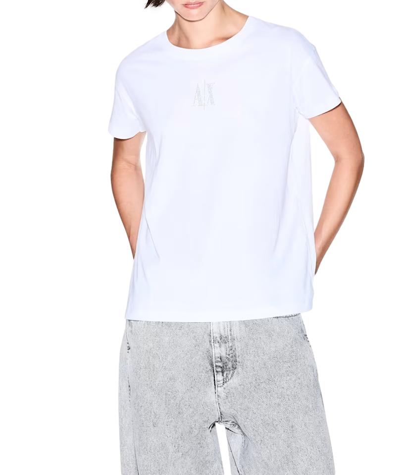 Armani Exchange T-Shirt da Donna - Optic White - Xw000830af10356