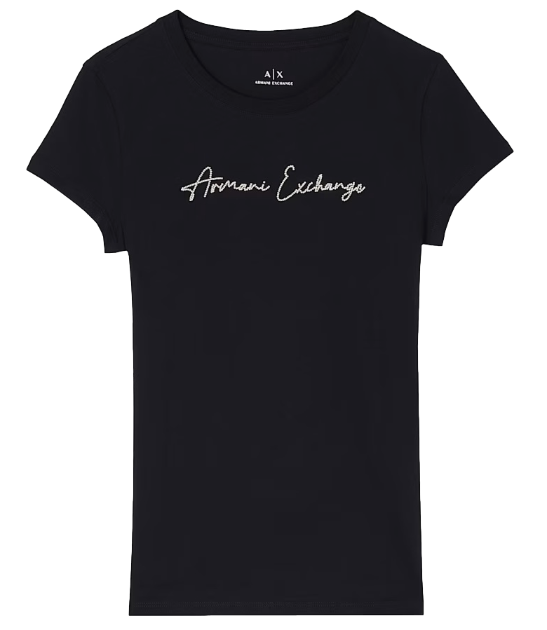 Armani Exchange T-Shirt da Donna - Black / Gold - Xw001457af10356
