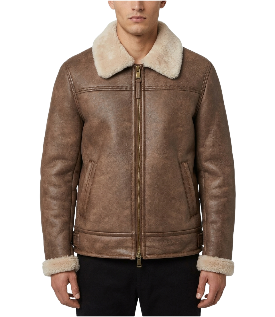 At.p.co Giacca pelle da Uomo - Marrone - A333amirmt10