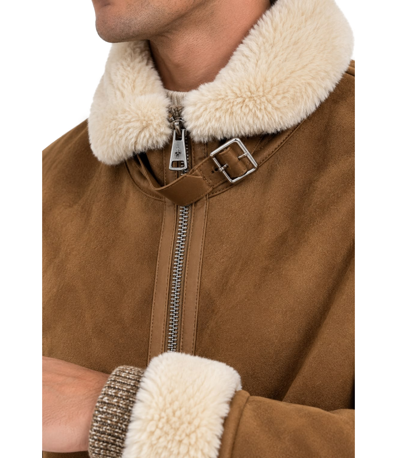 At.p.co Giacca pelle da Uomo - Cammello - A333svenmt7