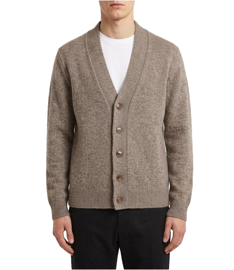 At.p.co Cardigan da Uomo - Grigio Melange - A334raw3hero