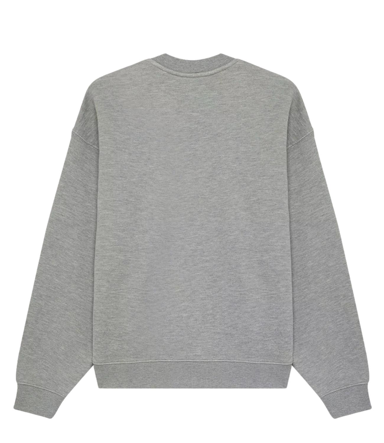 Felpa Autry girocollo uomo grigio melange