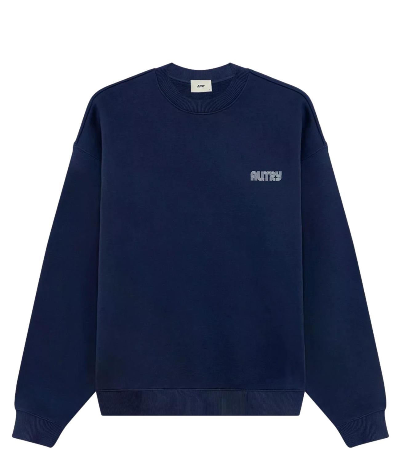 Felpa Autry girocollo uomo blu