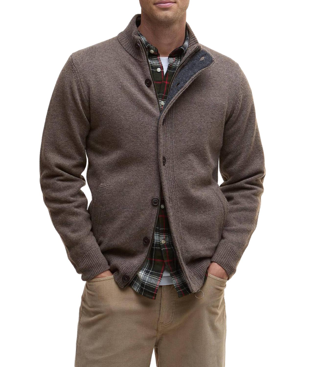 Barbour Cardigan da Uomo - Dark Stone - 262mmkn0731