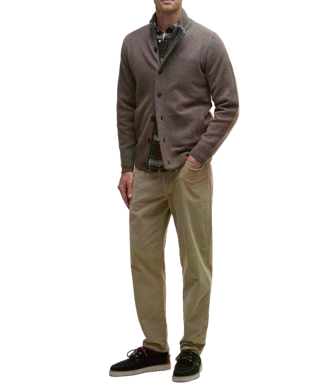 Barbour Cardigan da Uomo - Dark Stone - 262mmkn0731