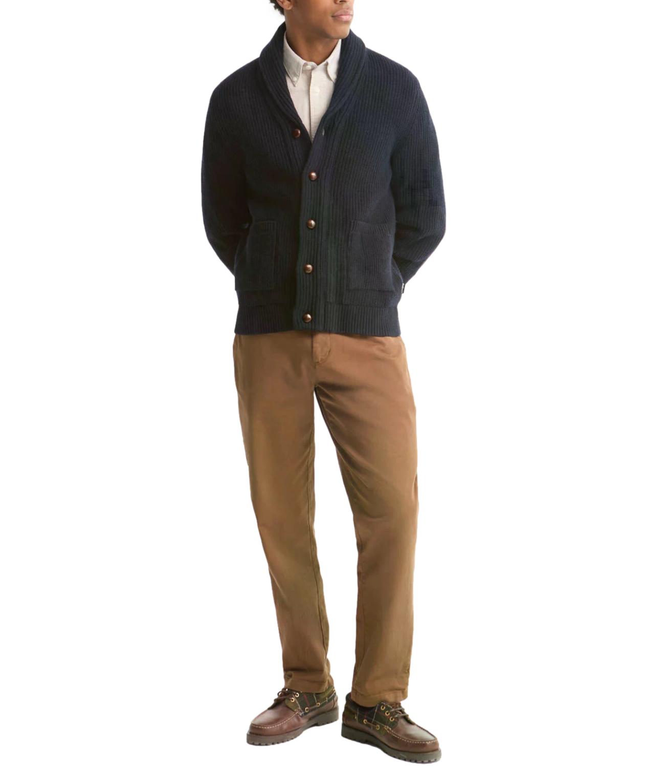 Barbour Cardigan da Uomo - Navy - 262mmkn1761