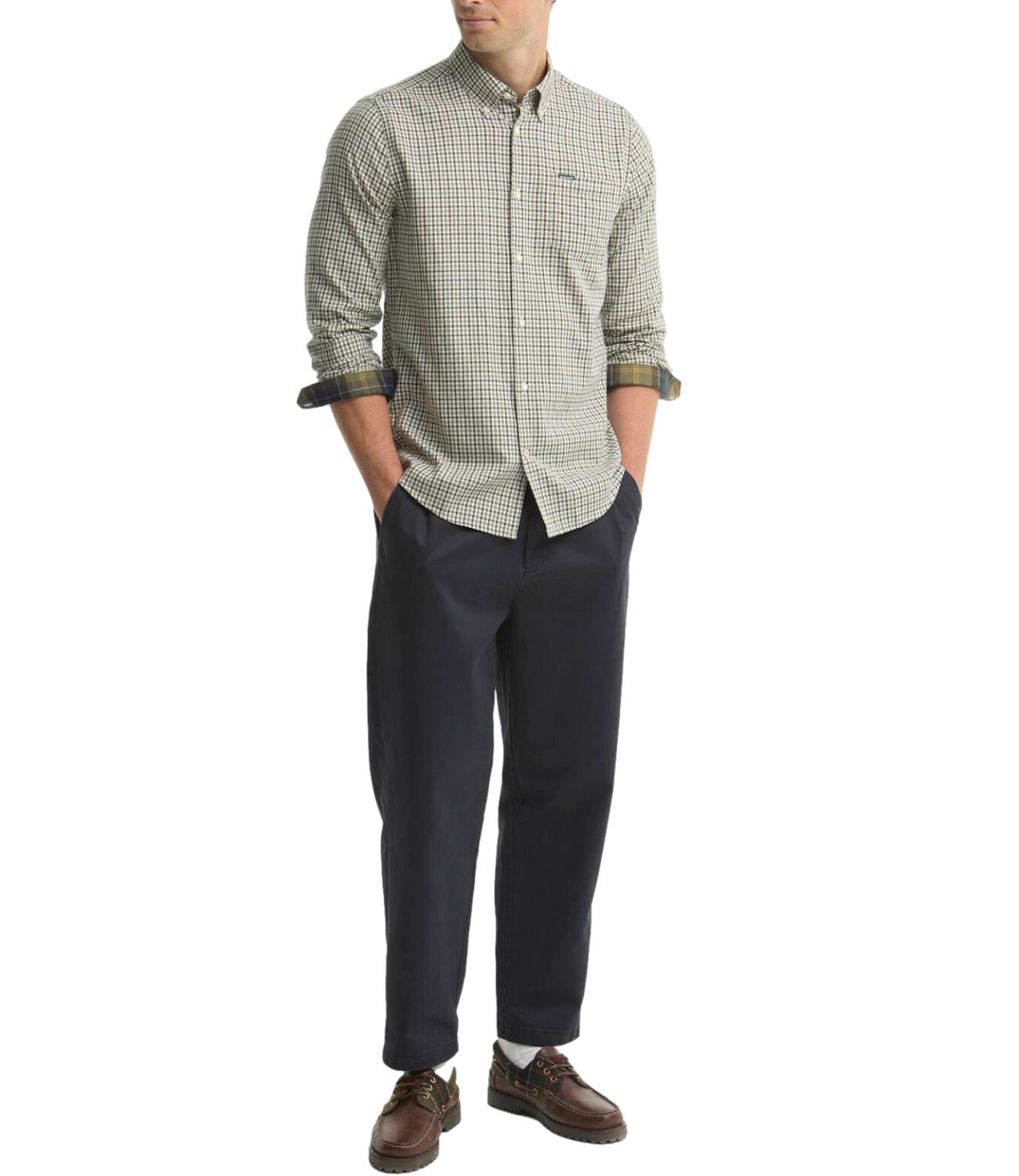 Barbour Camicia da Uomo - Olive - 262mmsh5027