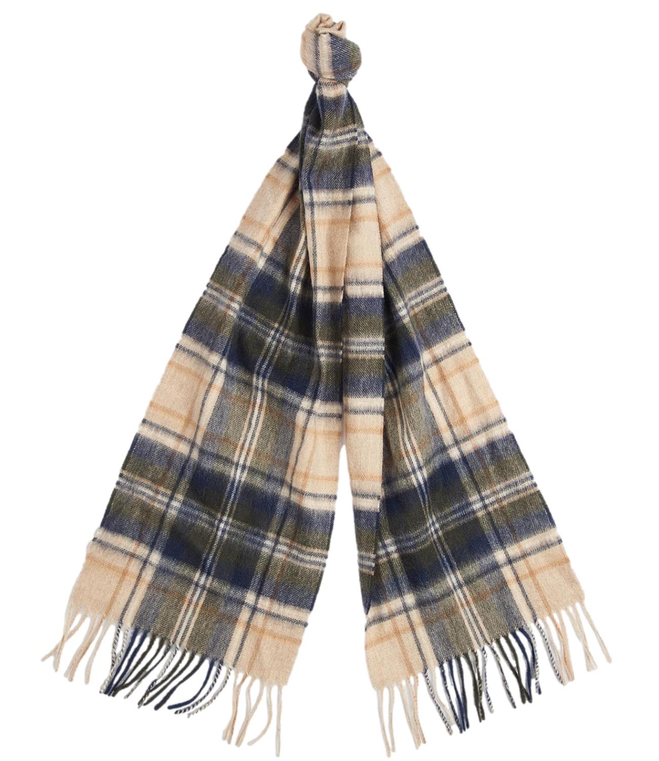 Barbour Sciarpa da Uomo - Sand Beige Plaid - 262musc0137